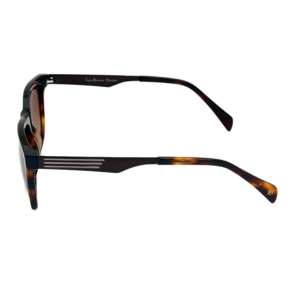 Lancebremmer S1216O Sunglass Brown Male Full Metal Sunglass — Brown frame — view 3