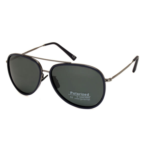 Lancebremmer 6020 Sunglass Gun Metal Unisex Full Metal — Gun Metal frame