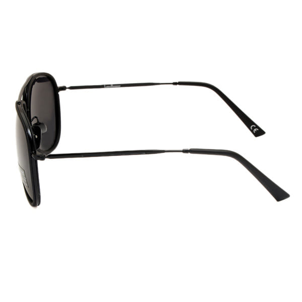 Lancebremmer 6020 Sunglass Black Unisex Full Metal Sunglass — view 3