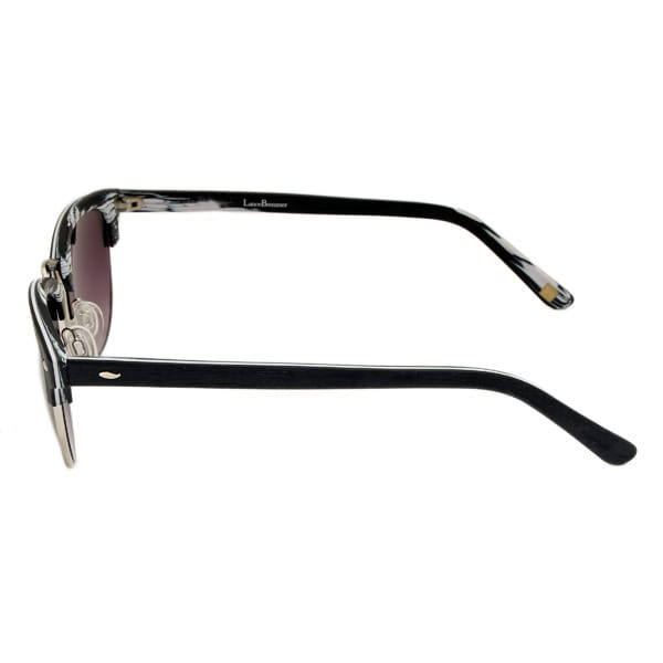 Lancebremmer 3017 Sunglass Gun Metal Unisex Full Wood Sunglass — Gun Metal frame — view 3