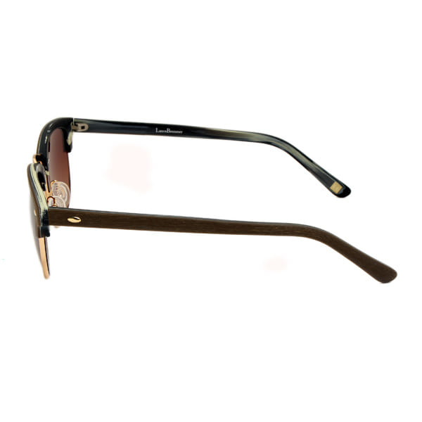 Lancebremmer 3017 Sunglass Gold Unisex Full Wood Sunglass — view 3