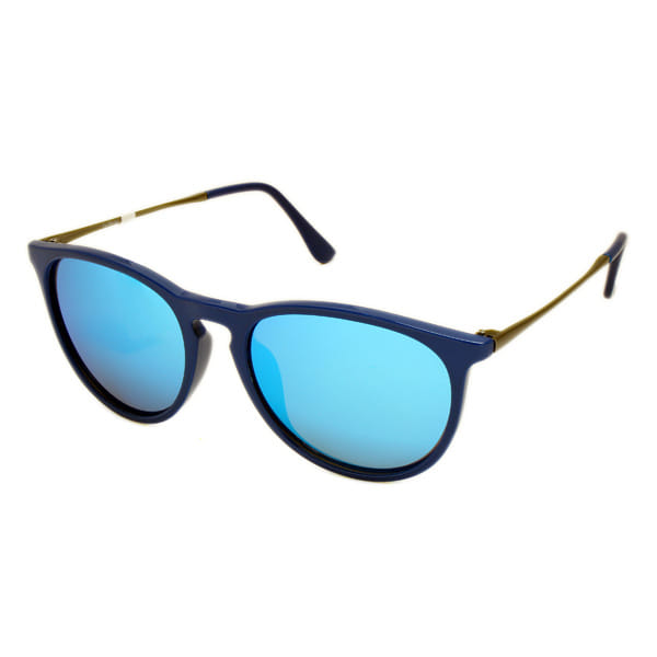 Lancebremmer TR107 Sunglass Blue Unisex Full Metal — Blue frame