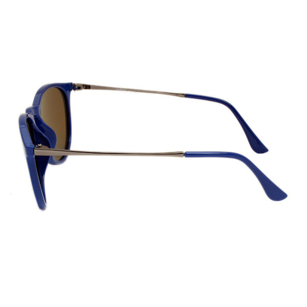 Lancebremmer TR107 Sunglass Blue Unisex Full Metal Sunglass — Blue frame — view 3