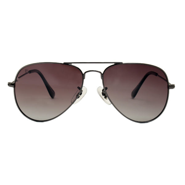 Lancebremmer 0216TT Sunglass Gun Metal Unisex Full Metal Sunglass — Gun Metal frame — view 2