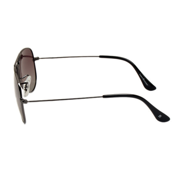 Lancebremmer 0216TT Sunglass Gun Metal Unisex Full Metal Sunglass — Gun Metal frame — view 3