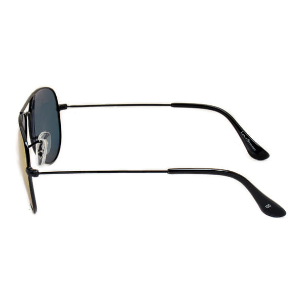 Lancebremmer 0216TT Sunglass Black Unisex Full Metal Sunglass — Black frame — view 3
