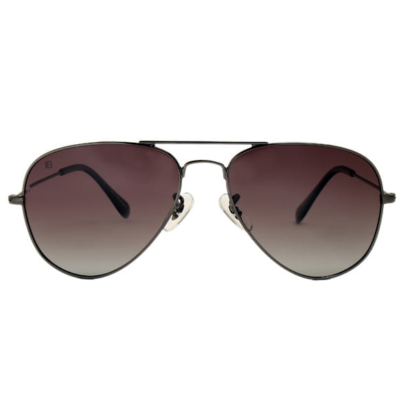 Lancebremmer 0316TT Sunglass Gun Metal Unisex Full Metal — Gold frame