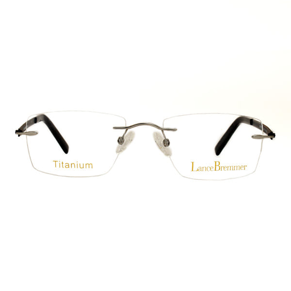 Lancebremmer 5015TCS Frame Gun Metal Unisex RimLess Titanium Frame — Gun Metal frame — view 2