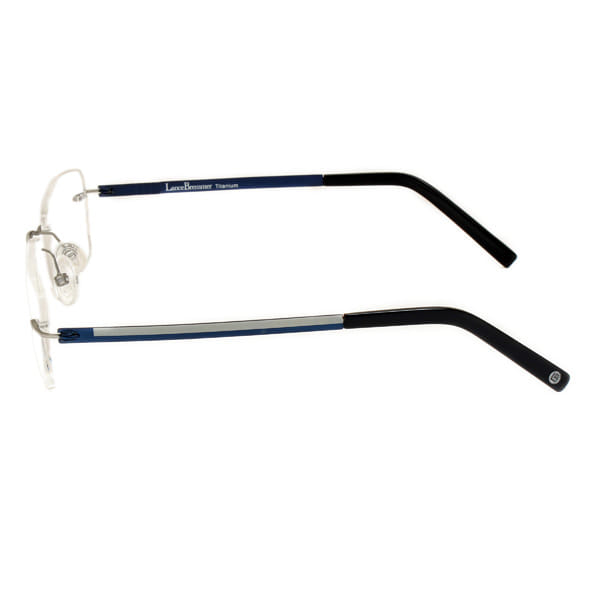 Lancebremmer 5015TCS Frame Gun Metal Unisex RimLess Titanium Frame — Gun Metal frame — view 3