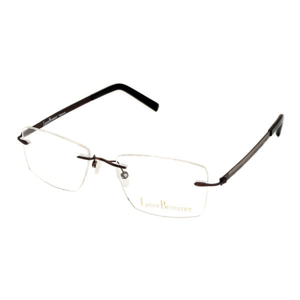 Lancebremmer 5015TCS Frame Brown Unisex RimLess Titanium — Brown frame