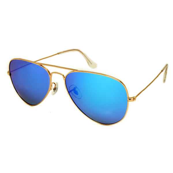 Lancebremmer 0716TT Sunglass Gold Unisex Full Metal — Gold frame