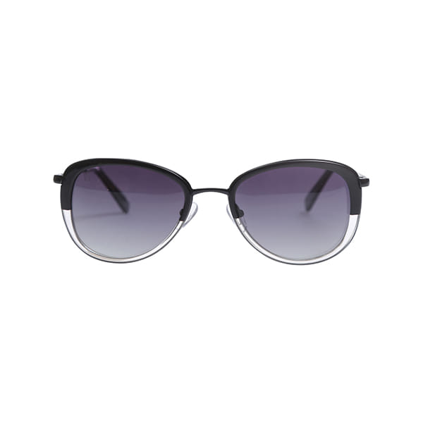 Lancebremmer 0416S Sunglass Black Female Full Metal Sunglass — Black frame — view 2
