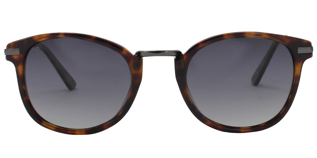 Lancebremmer 0516S Sunglass Brown Unisex Full Metal — Blue frame
