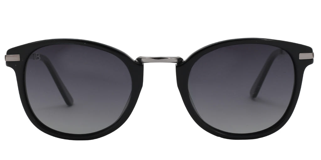 Lancebremmer 0516S Sunglass Black Unisex Full Metal — Blue frame