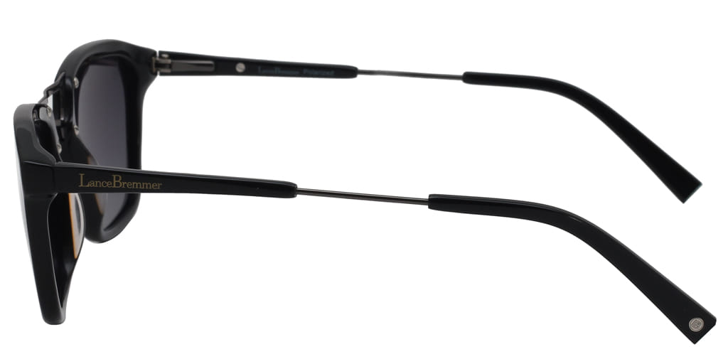 Lancebremmer 0616S Sunglass Black Unisex Full Metal Sunglass — view 4