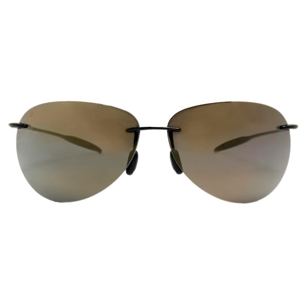 Lancebremmer 0117DH Sunglass Black Unisex RimLess Shell Sunglass — Black frame — view 2