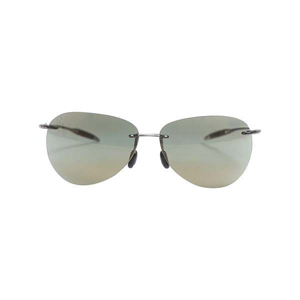 Lancebremmer 0117DH Sunglass Grey Unisex RimLess Shell Sunglass — Grey frame — view 2