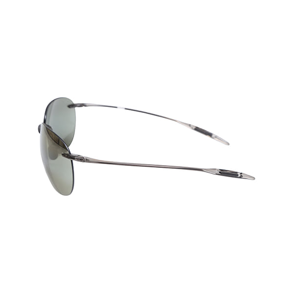Lancebremmer 0117DH Sunglass Grey Unisex RimLess Shell Sunglass — Grey frame — view 3