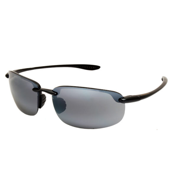 Lancebremmer 0217DH Sunglass Black Unisex RimLess Shell — Black frame