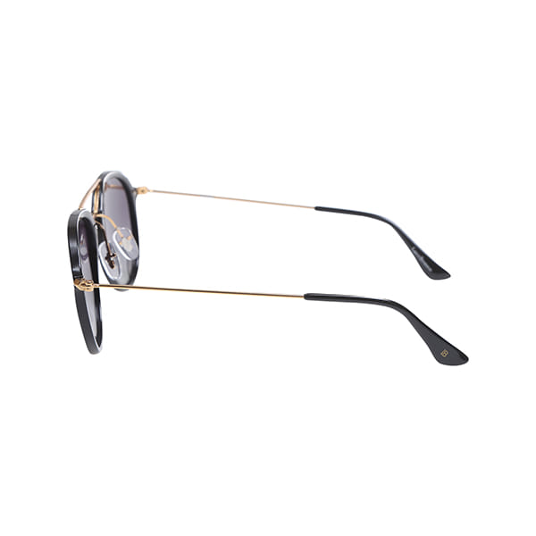 Lancebremmer 4253 Sunglass Black Male Full Metal Sunglass — Black frame — view 3
