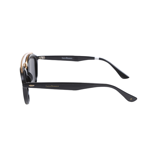 Lancebremmer 4257 Sunglass Black Unisex Full Shell Sunglass — Black frame — view 3