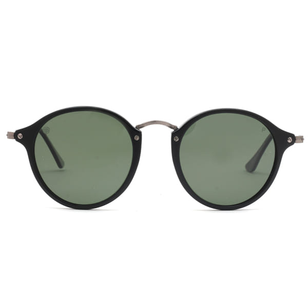 Lancebremmer 1017O Sunglass Black Unisex Full Metal Sunglass — Black frame — view 3