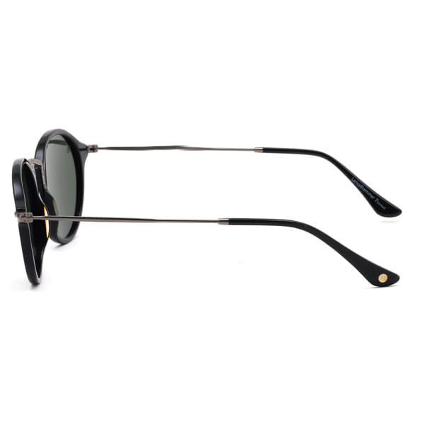 Lancebremmer 1017O Sunglass Black Unisex Full Metal Sunglass — Black frame — view 4