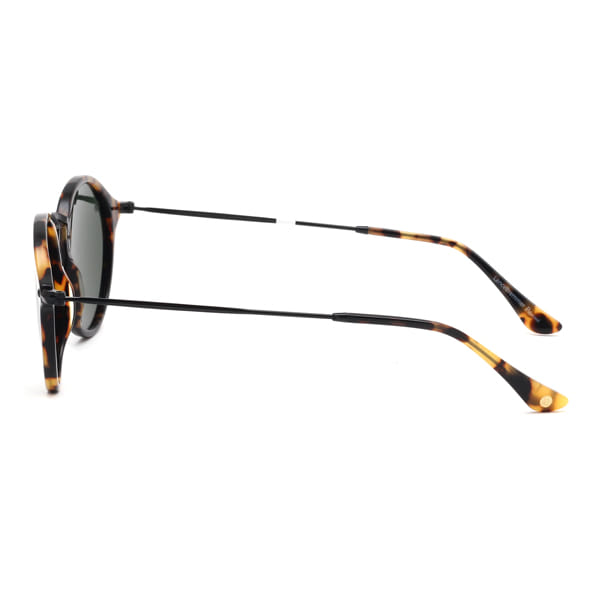 Lancebremmer 1017O Sunglass Tortoise Unisex Full Metal Sunglass — Tortoise frame — view 4