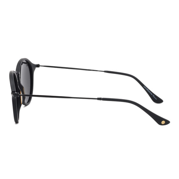 Lancebremmer 1017O Sunglass Black Unisex Full Metal Sunglass — Black frame — view 4