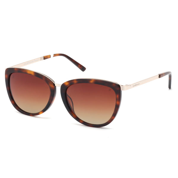 Lancebremmer 1217O Sunglass Brown Female Full Metal — Black frame