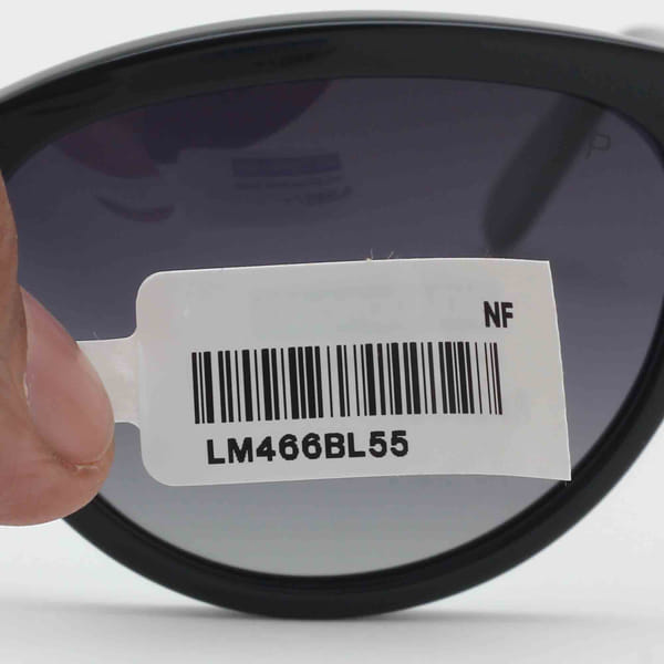 Lancebremmer 1317O Sunglass Black Female Full Shell Sunglass — Black frame — view 1