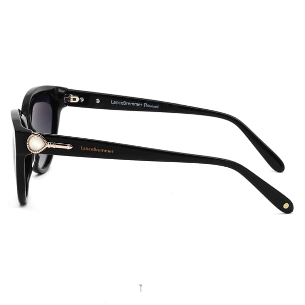 Lancebremmer 1317O Sunglass Black Female Full Shell Sunglass — Black frame — view 4