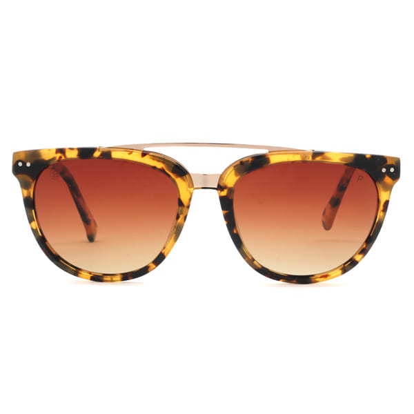 Lancebremmer 1517O Sunglass Tortoise Unisex Full Shell Sunglass — Tortoise frame — view 3