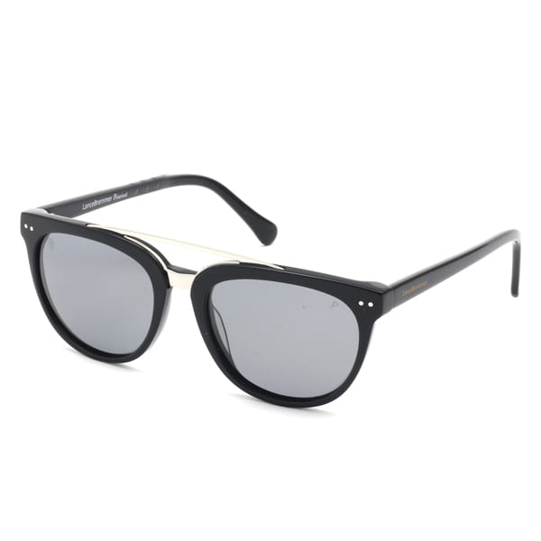 Lancebremmer 1517O Sunglass Black Unisex Full Shell — Black frame