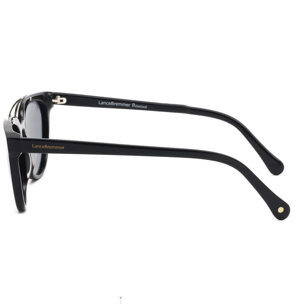 Lancebremmer 1517O Sunglass Black Unisex Full Shell Sunglass — Black frame — view 4