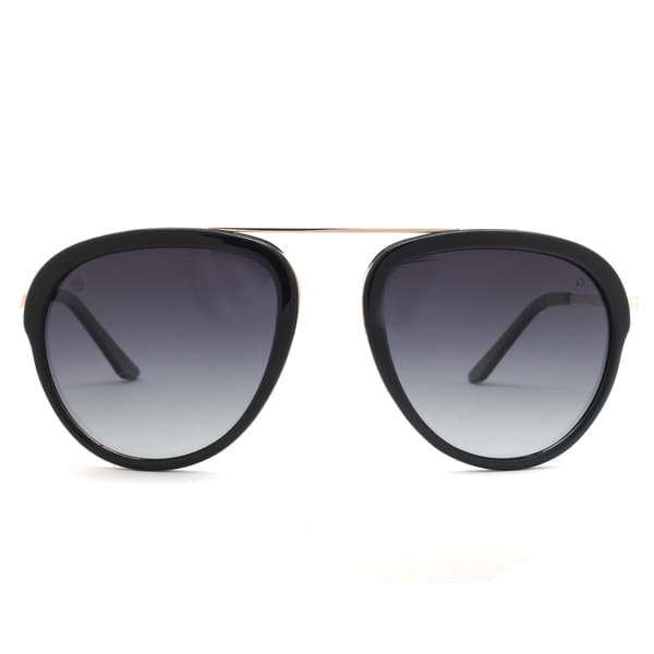 Lancebremmer 1117O Sunglass Black Unisex Full Metal Sunglass — Black frame — view 3