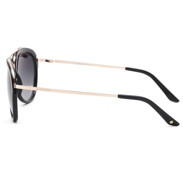 Lancebremmer 1117O Sunglass Black Unisex Full Metal Sunglass — Black frame — view 4