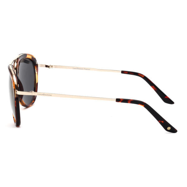 Lancebremmer 1117O Sunglass Tortoise Unisex Full Metal Sunglass — Tortoise frame — view 4