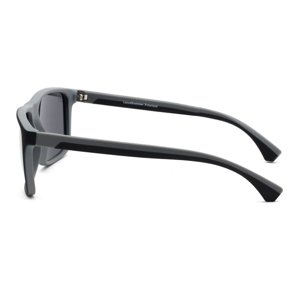 Lancebremmer 1417O Sunglass Black Male Full Rubber Sunglass — view 4