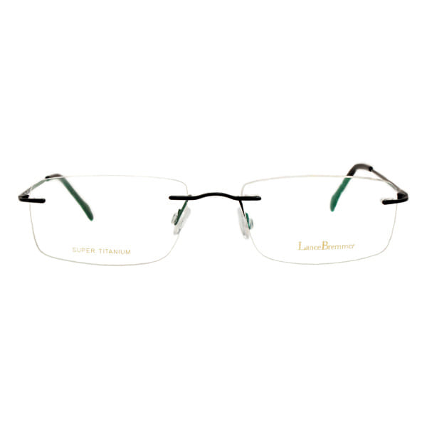 Lancebremmer 0814TS Frame Black Male RimLess Titanium Frame — Black frame — view 2
