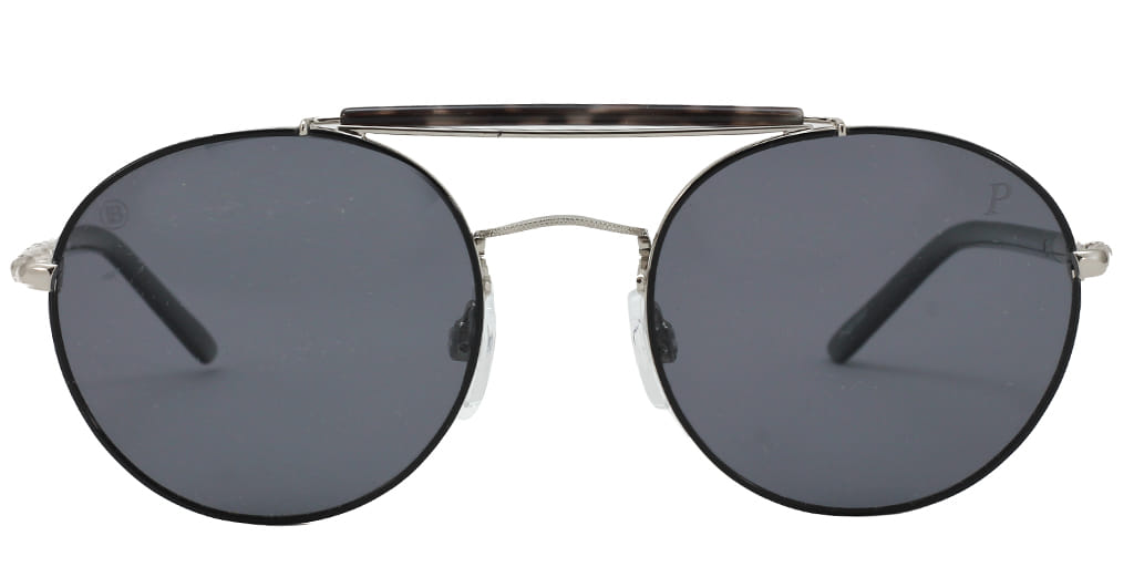 Lancebremmer 0318C Sunglass Black Unisex Full Metal — Black frame