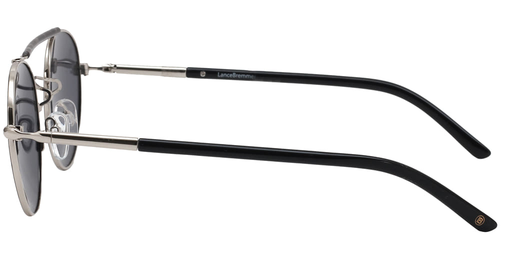 Lancebremmer 0318C Sunglass Black Unisex Full Metal Sunglass — Black frame — view 4