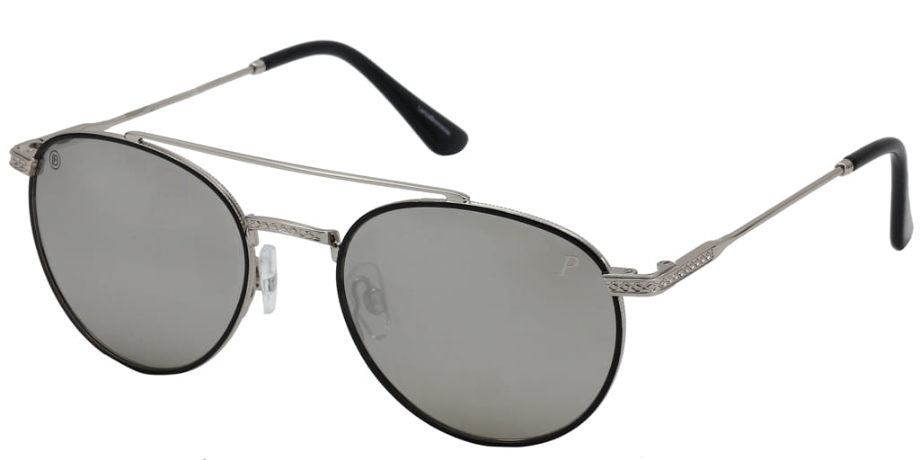 Lancebremmer 0418C Sunglass Black Unisex Full Metal Sunglass — Black frame — view 2