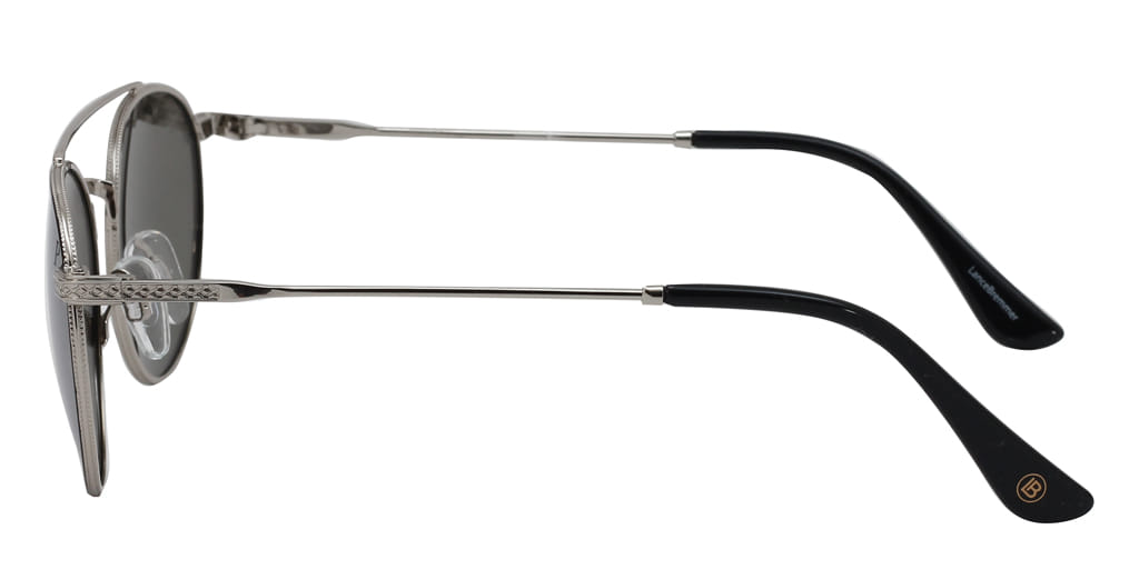 Lancebremmer 0418C Sunglass Black Unisex Full Metal Sunglass — Black frame — view 4