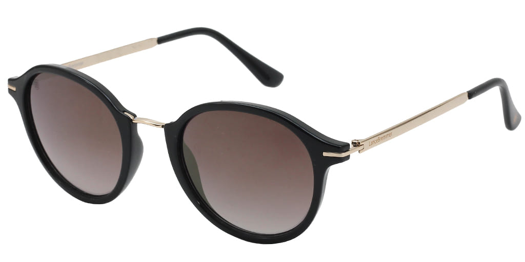 Lancebremmer 0518C Sunglass Black Unisex Full Metal Sunglass — view 2