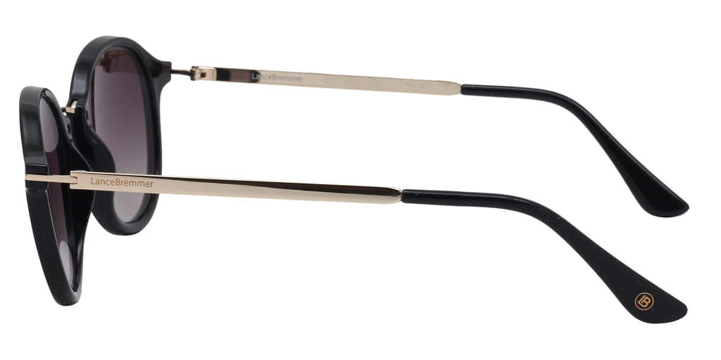 Lancebremmer 0518C Sunglass Black Unisex Full Metal Sunglass — view 4