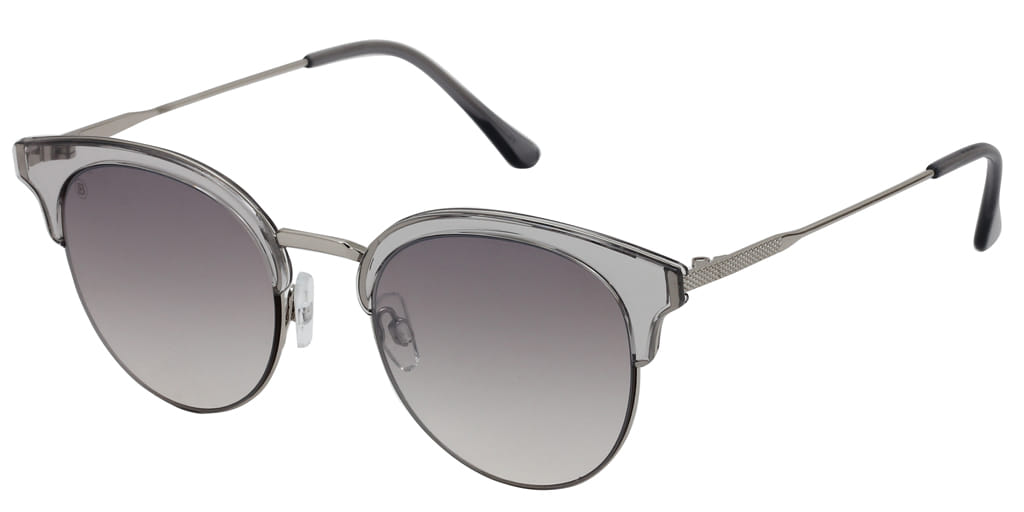 Lancebremmer 0618C Sunglass Silver Female Full Metal Sunglass — Silver frame — view 2