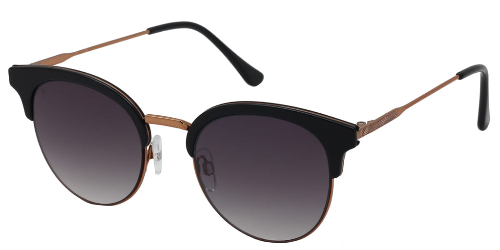 Lancebremmer 0618C Sunglass Black Female Full Metal Sunglass — Black frame — view 2