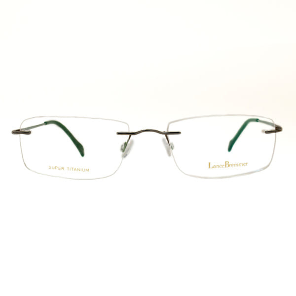 Lancebremmer 0814TS Frame Gun Metal Male RimLess Titanium Frame — Gun Metal frame — view 2