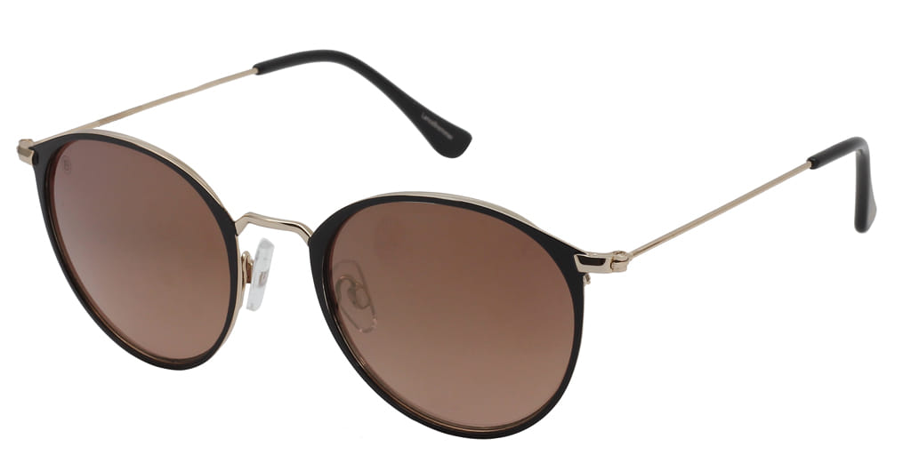 Lancebremmer 0818C Sunglass Brown Unisex Full Metal Sunglass — view 2